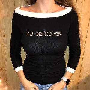 Bebe quarter sleeve top
